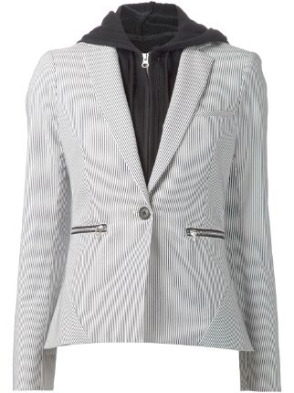 veronica beard blazer with hoodie