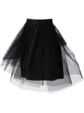 Noir Kei Ninomiya tulle layered skirt - Black