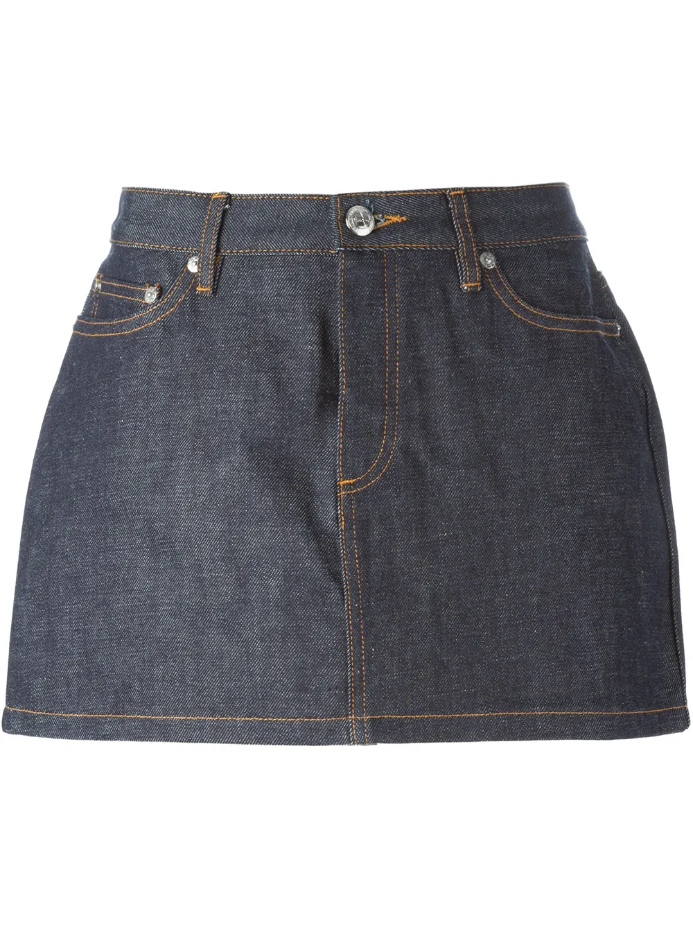 A.P.C. denim mini skirt Blauw