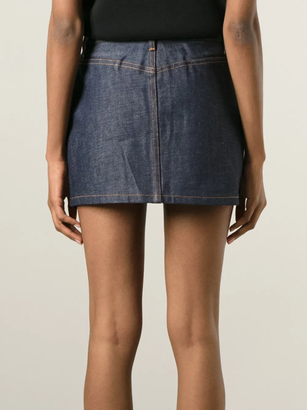 A.P.C. denim mini skirt Blauw