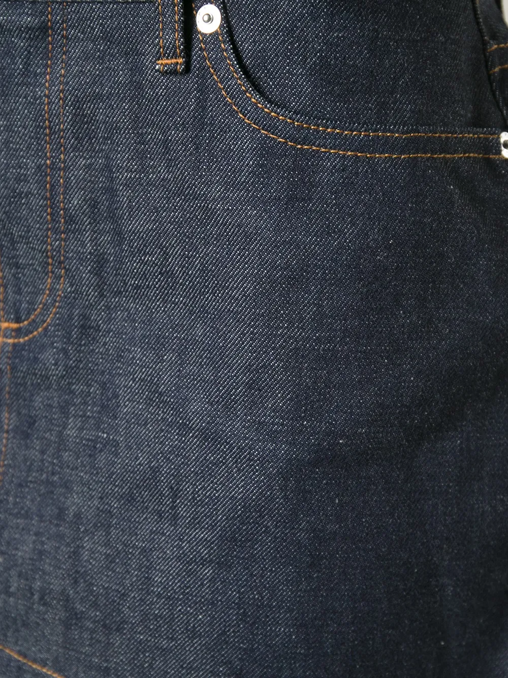 A.P.C. denim mini skirt Blauw