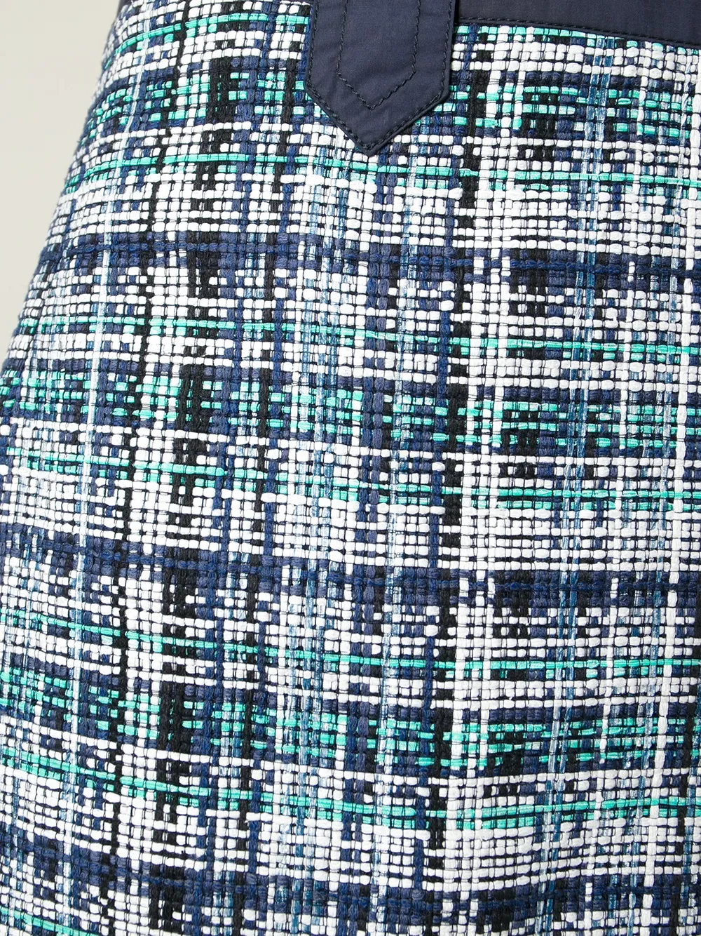 ETRO bouclé knit skirt Blauw