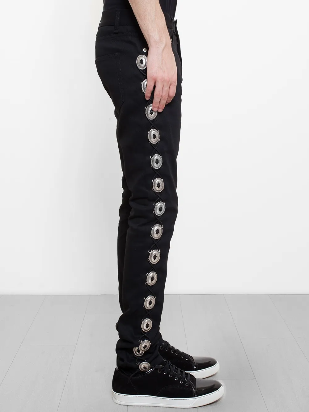 saint laurent concho jeans