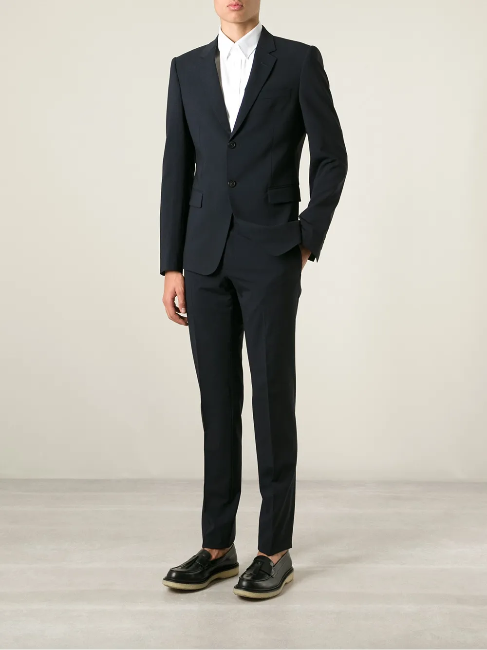 Emporio Armani two piece suit Blauw