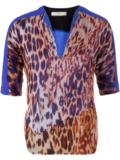 Bouchra Jarrar animal print blouse