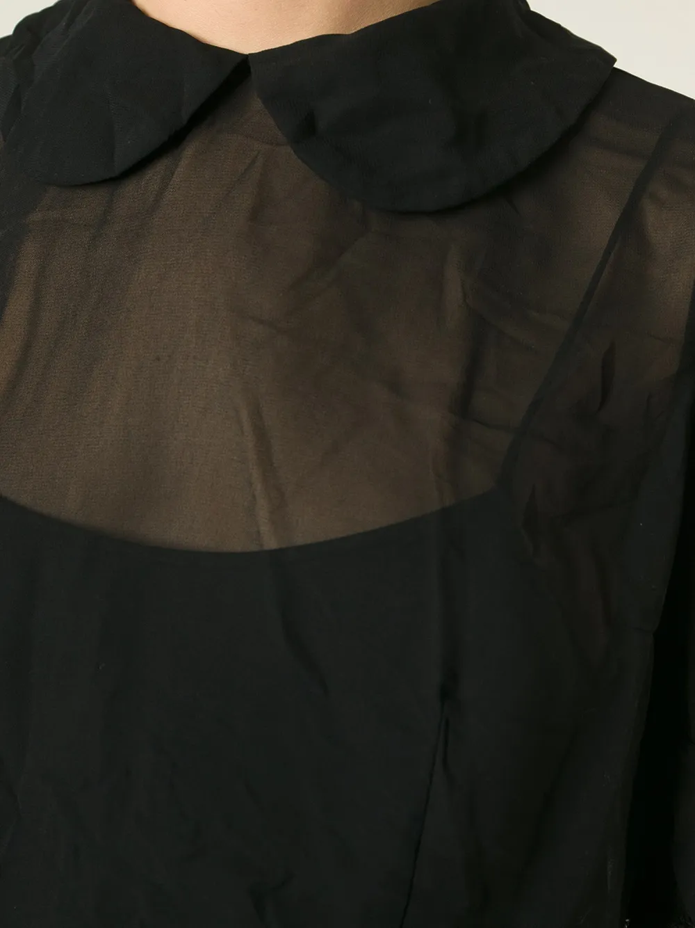 COMME DES GARÇONS PETER PAN COLLAR SHEER BLOUSE