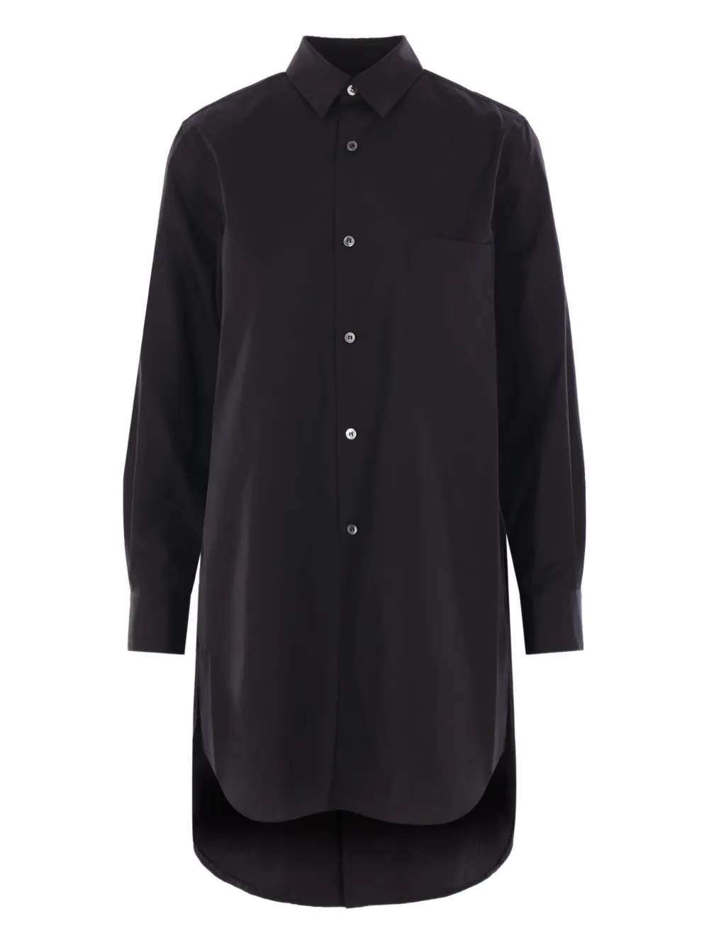 Comme Des Garçons Comme Des Garçons peter pan collar sheer blouse Zwart