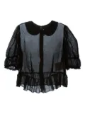 Comme Des Garçons Comme Des Garçons sheer blouse - Black