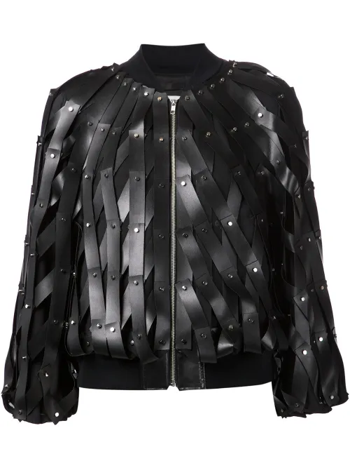 Kei Ninomiya veste bomber en maille - Noir Kei Ninomiya - Modalova