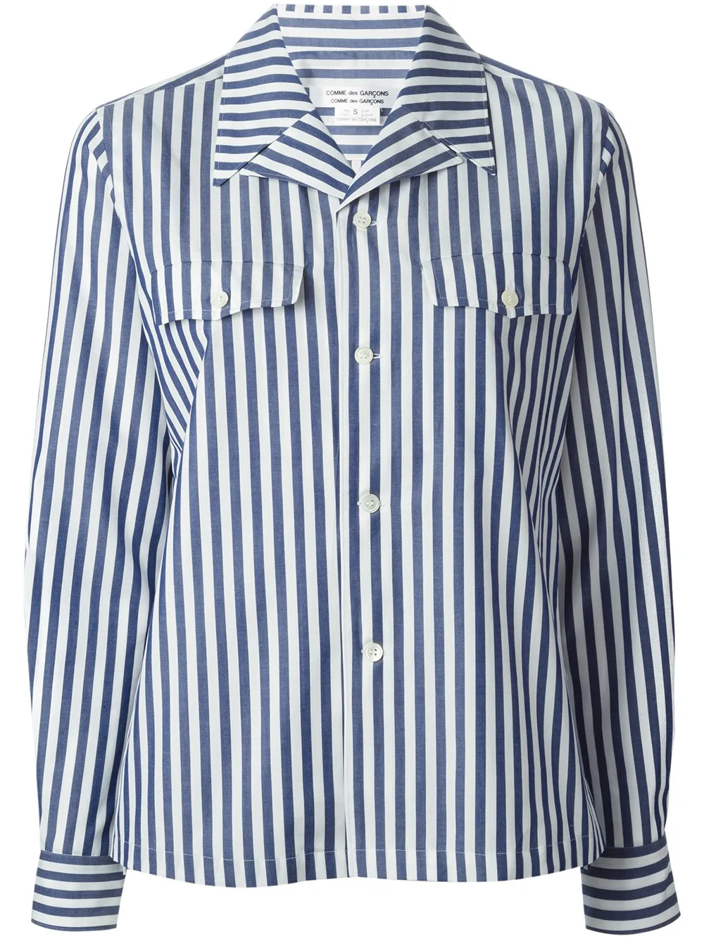 Comme Des Garçons Comme Des Garçons striped shirt - Blu