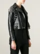 Comme Des Garçons Noir Kei Ninomiya pearl pleated biker jacket
