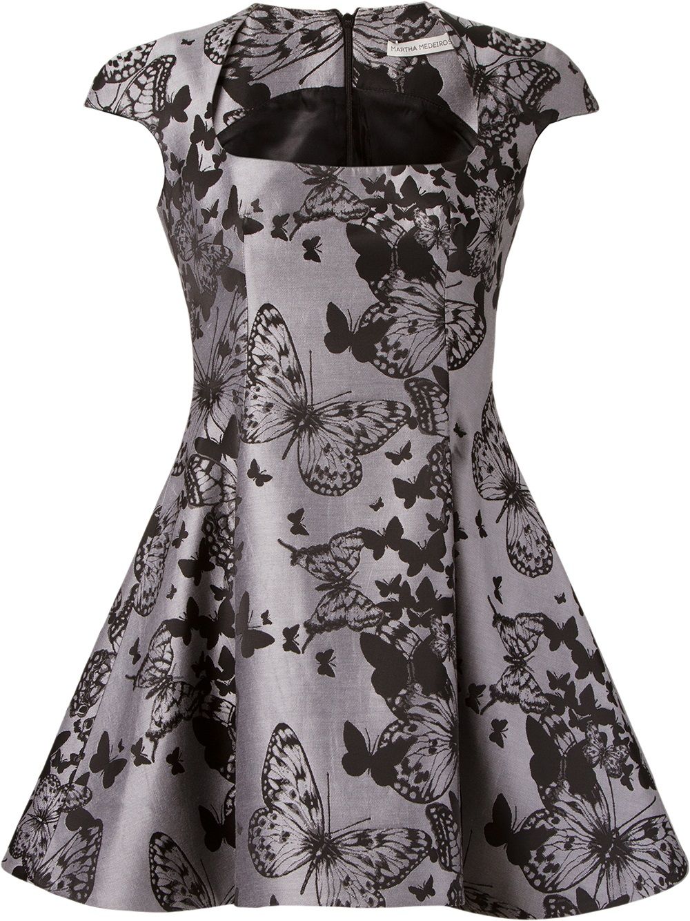 фото Martha medeiros flared jacquard dress