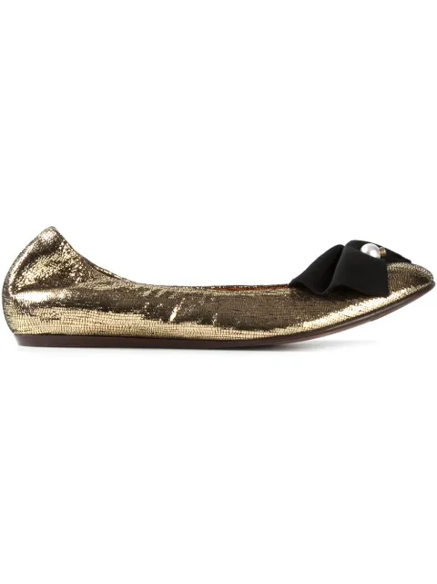 Lanvin ballerines métallisées