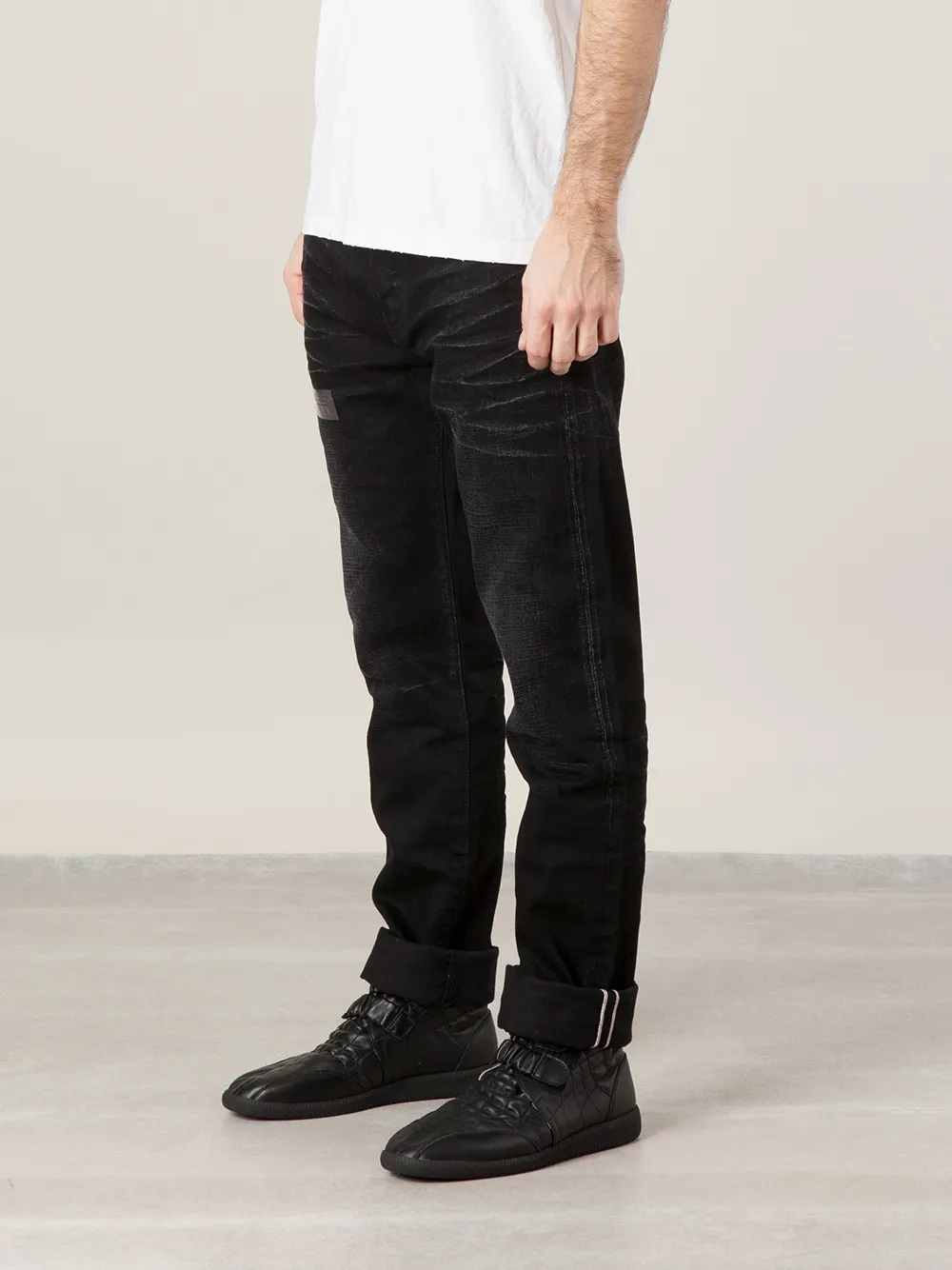  Mastercraft Union Jeans Mit Geradem Bein   Schwarz 