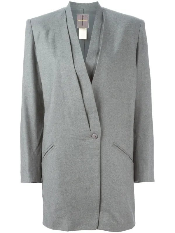 Issey Miyake Pre Owned Draped Blazer Farfetch