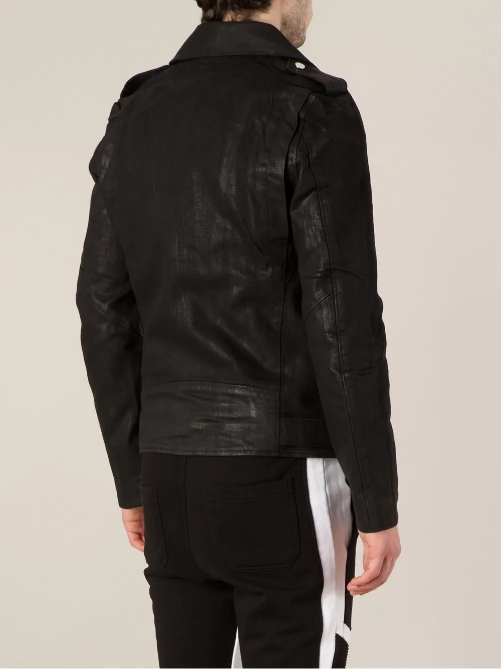 Balmain biker jacket Zwart