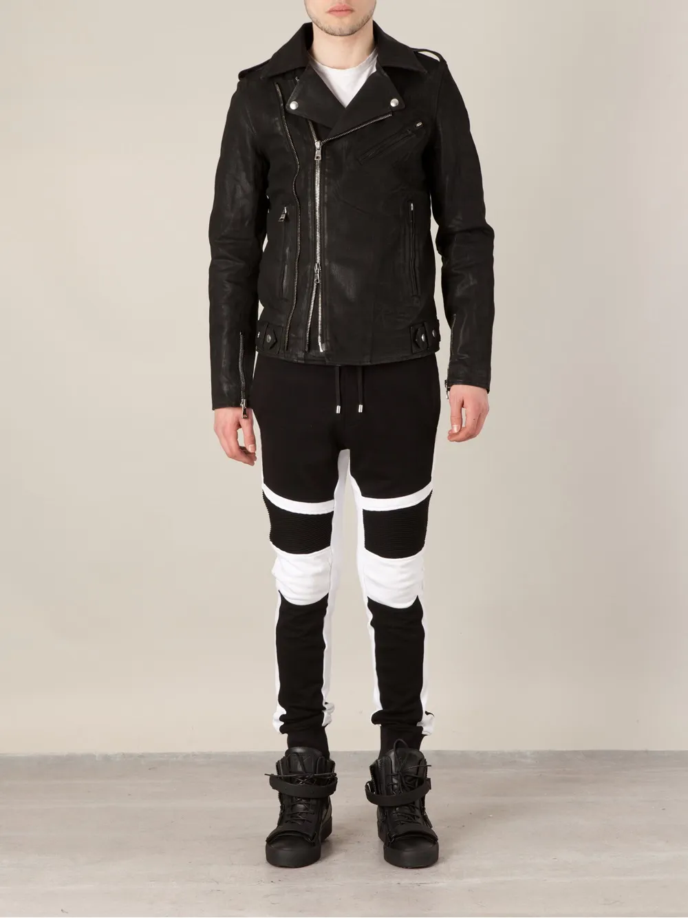 Balmain biker jacket Zwart