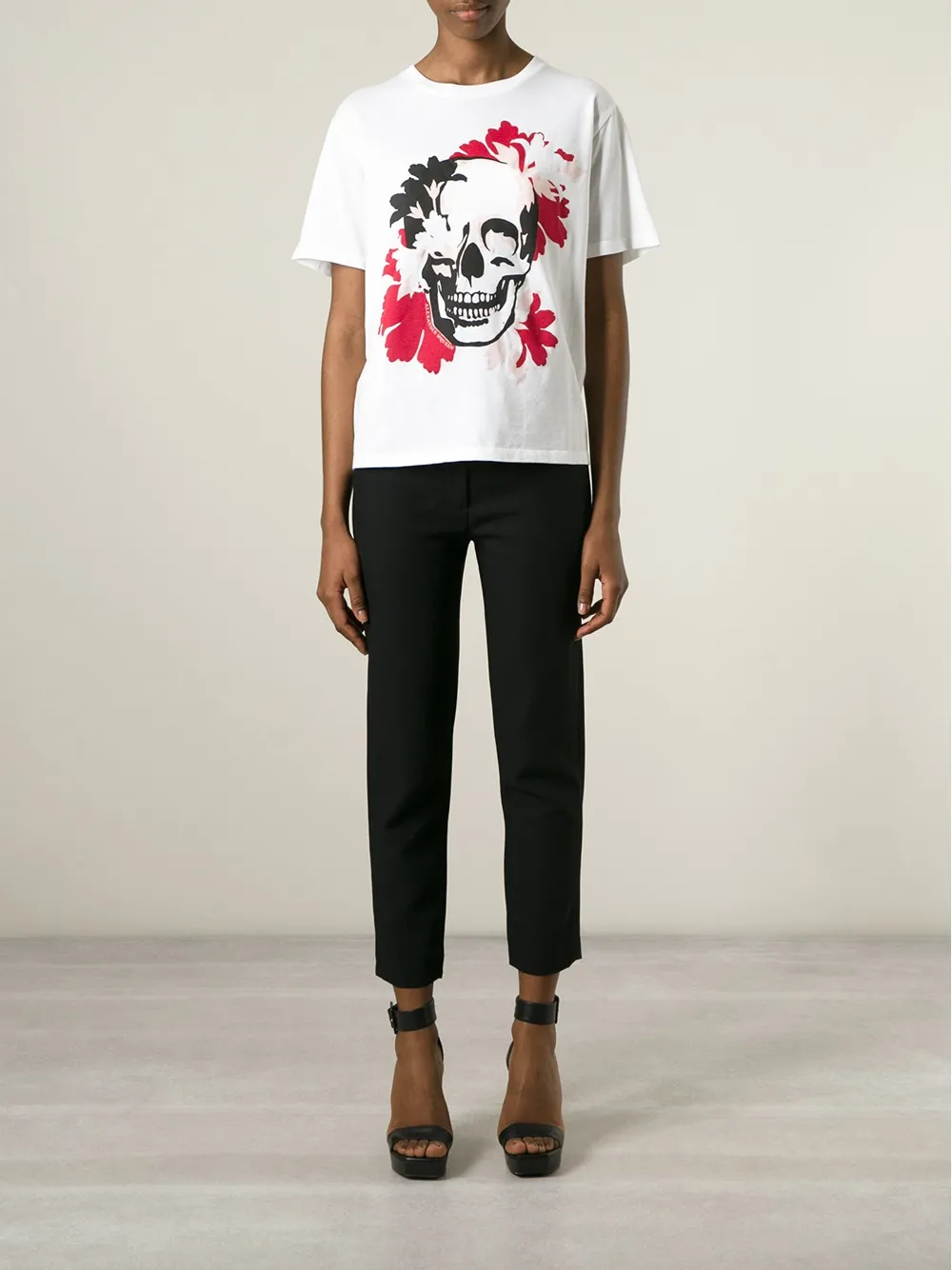 Alexander McQueen floral skull print T-shirt | T-Shirts & Jersey Shirts | Image 2