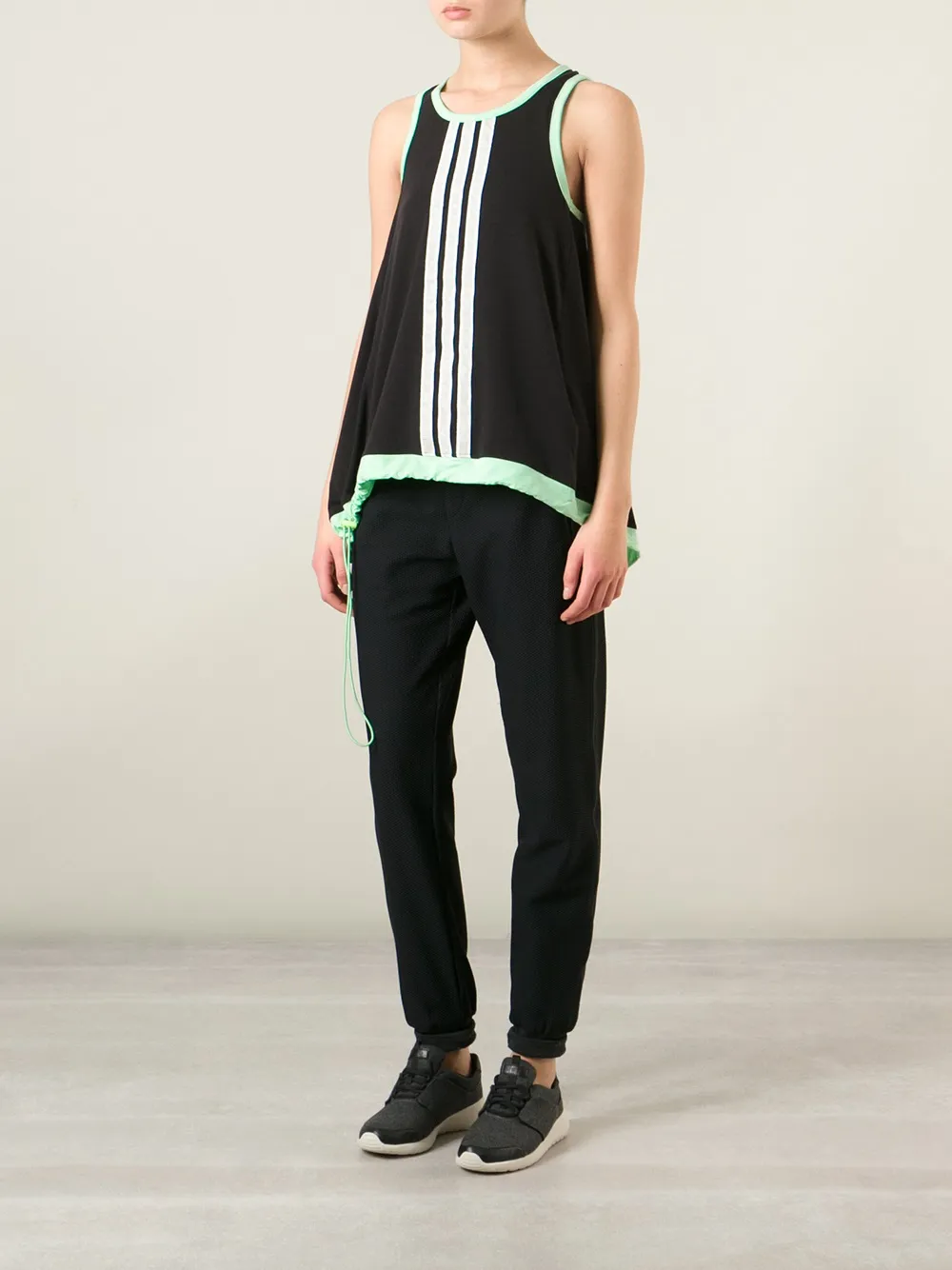 Y 3 Tanktop Mit Kordelzug Am Saum   Schwarz 