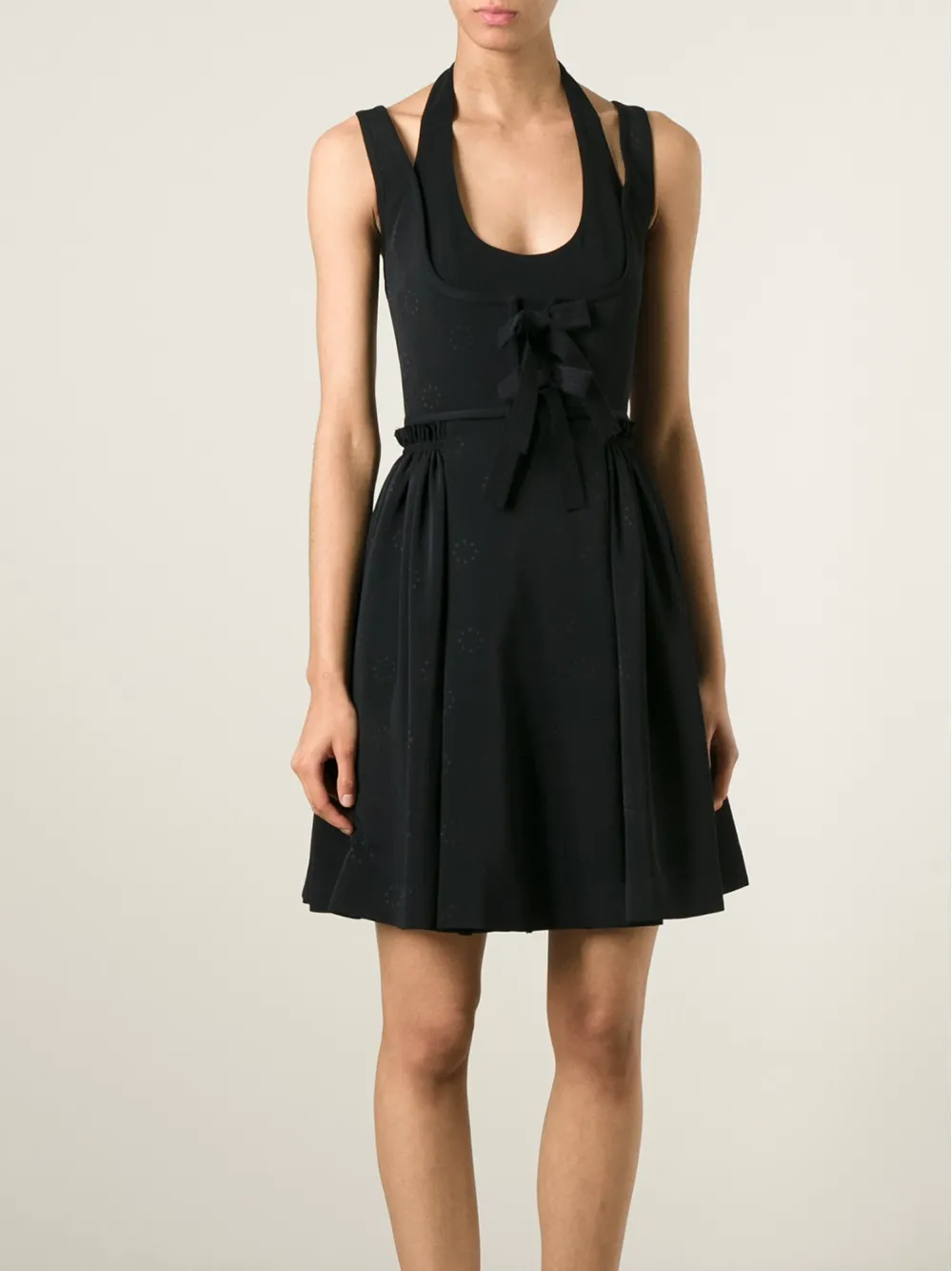 Givenchy corseted jersey dress Zwart
