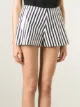 Drome perforated striped shorts