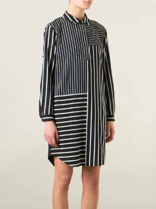 Dkny Striped Shirt Dress Farfetch Dkny Striped Shirt Dress