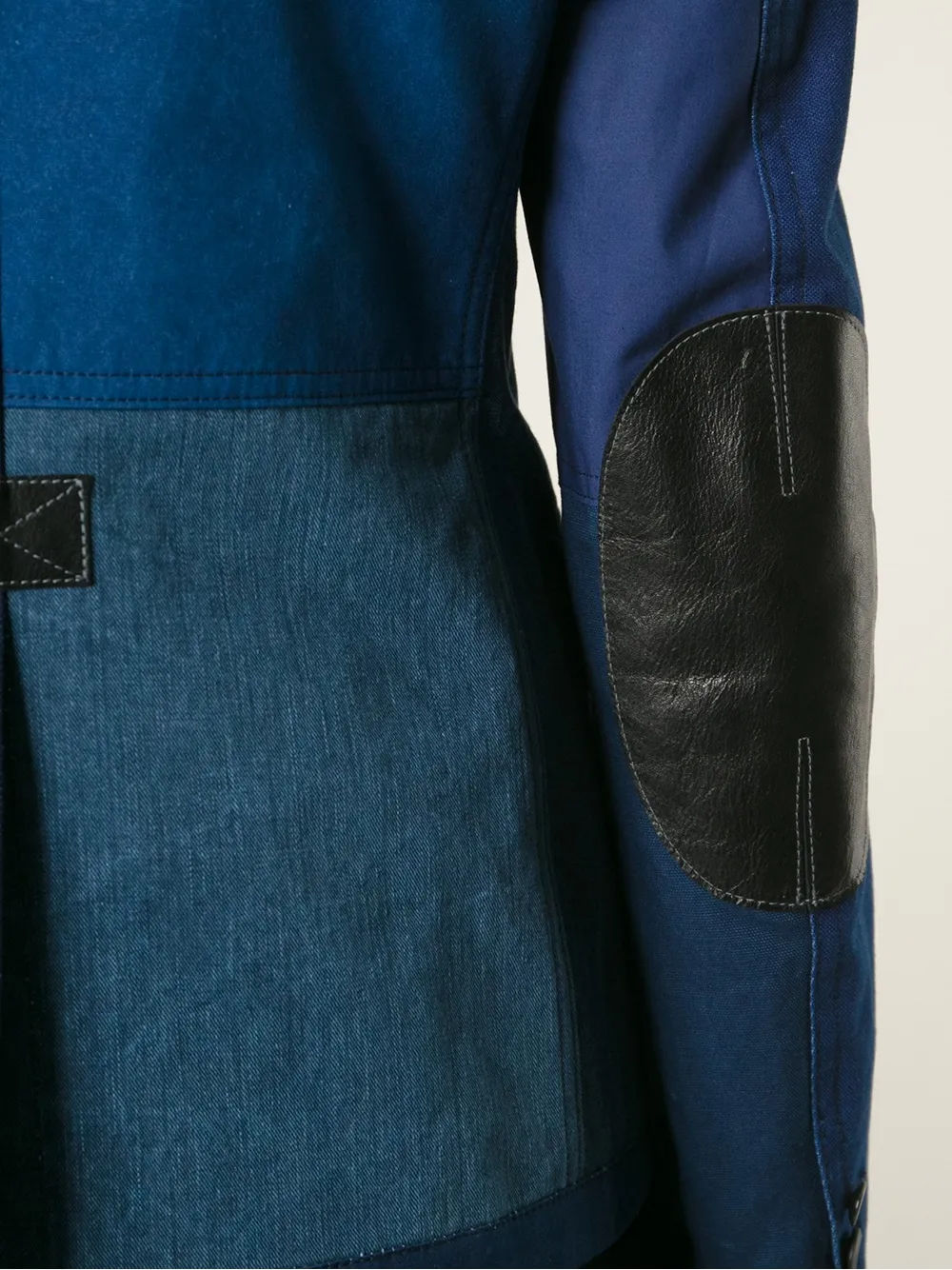 Junya Watanabe MAN patchwork blazer Blauw