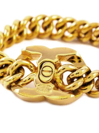 Chanel Vintage Cc Turnlock Bracelet Farfetch Chanel Vintage Cc Turnlock Bracelet