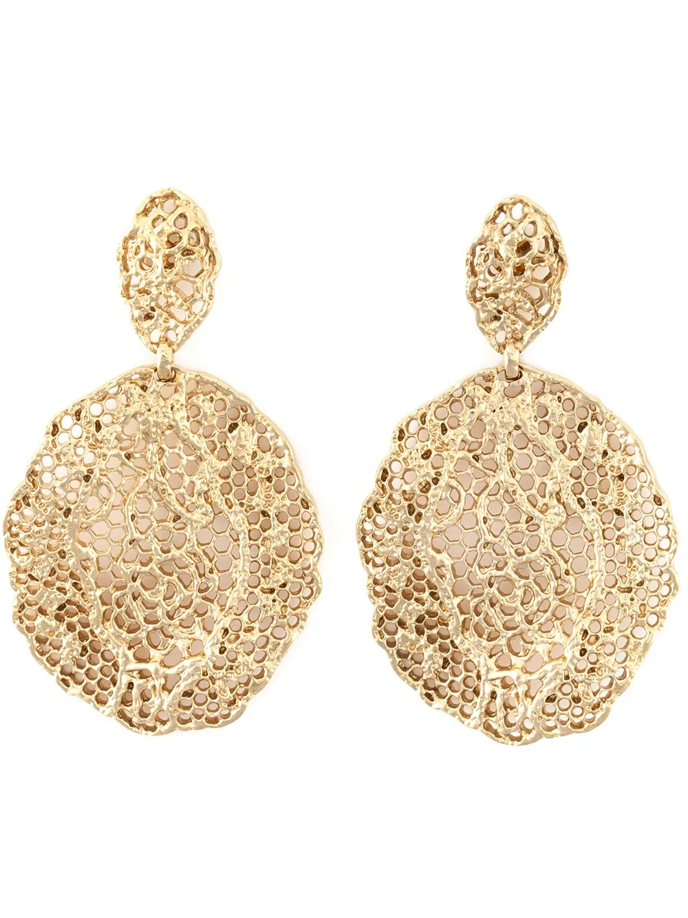 Aurelie Bidermann Vintage Lace earrings | Metallic | Image 1