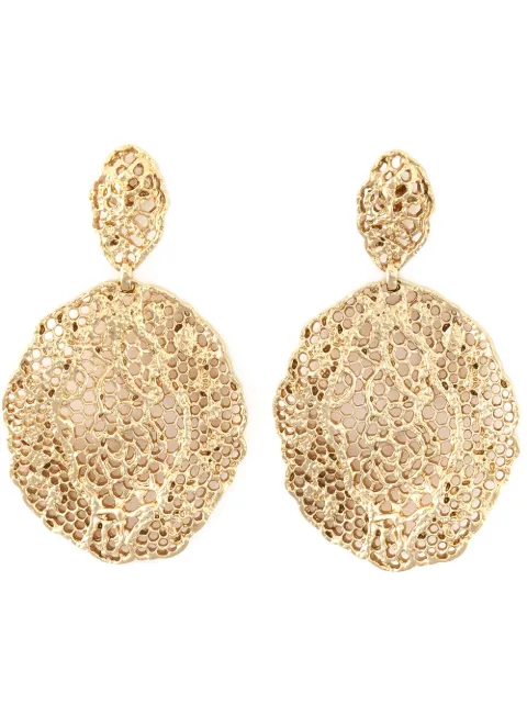 Aurelie Bidermann aretes con diseño de encaje