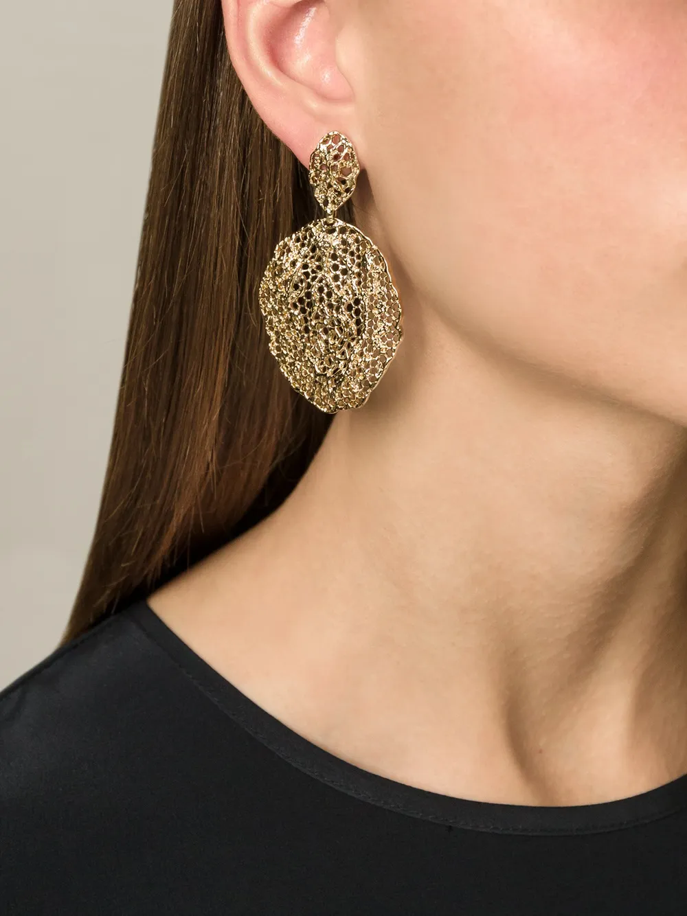 Aurelie Bidermann Vintage Lace earrings - Metallic