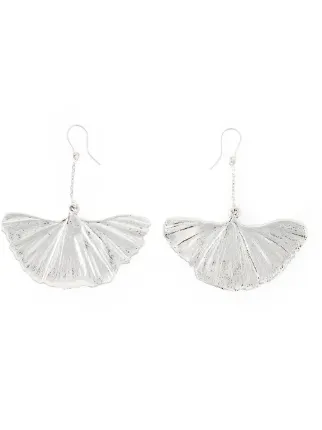 Aurelie Bidermann Ginkgo Earrings Farfetch
