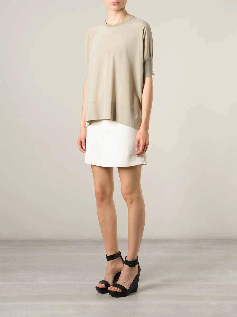 P.A.R.O.S.H. 'Syrene' top - Beige