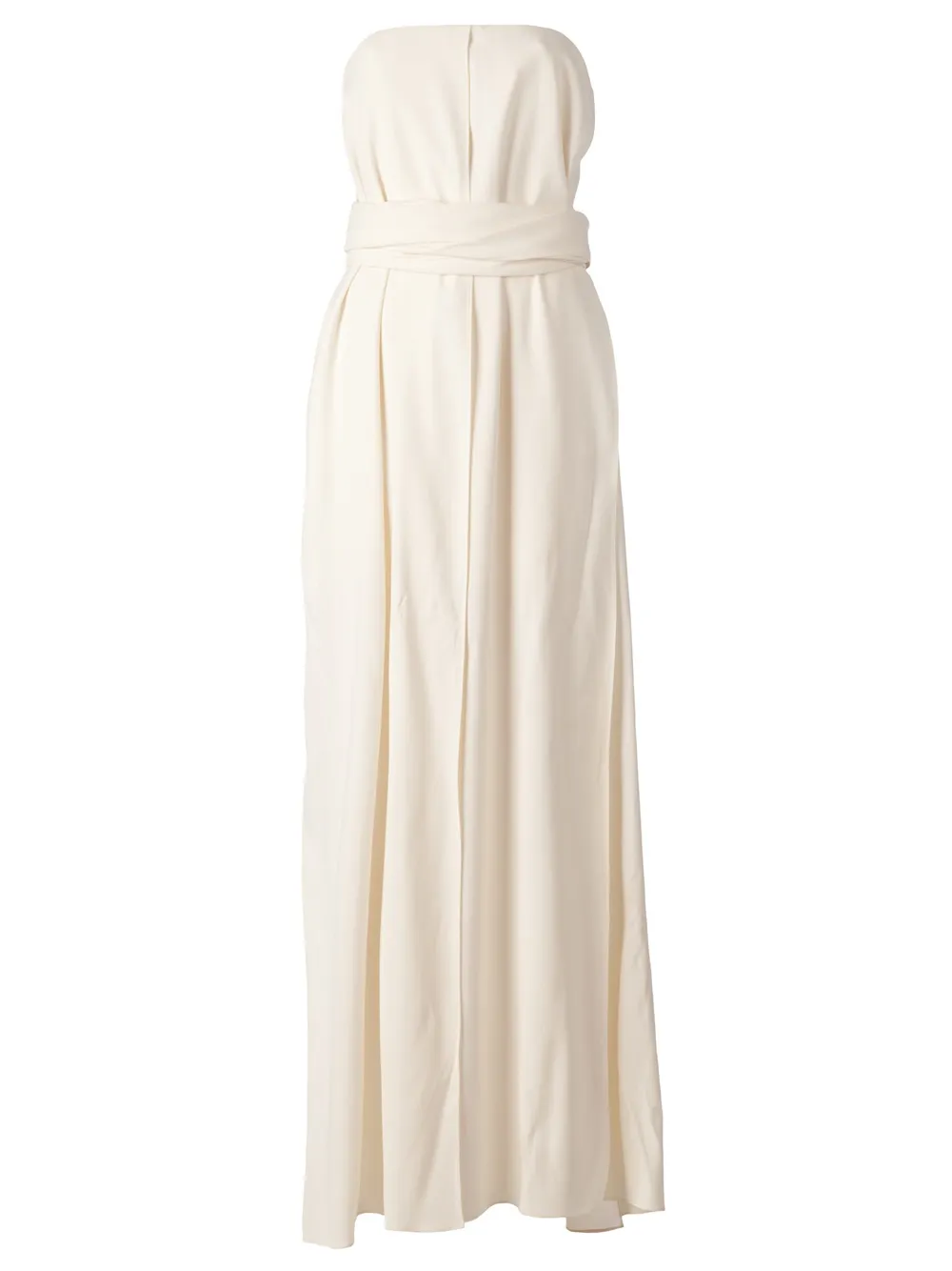 Maison Rabih Kayrouz Wrap-tie Empire Line Gown In White