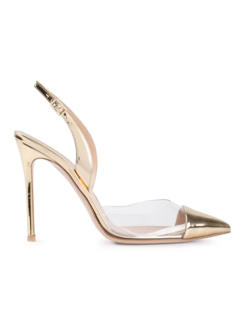 gianvito rossi gold plexi