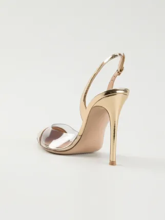 gianvito rossi gold plexi