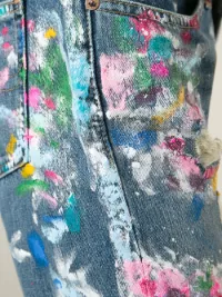 Polo Ralph Lauren Distressed Paint Splatter Jeans Farfetch