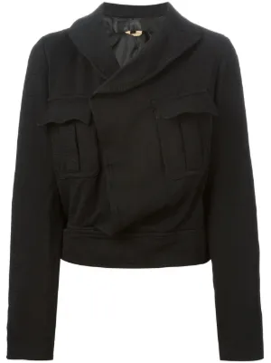 COMME des GARÇONS クロップドジャケット S 黒 Comme Des Garçons Comme Des Garçons ウィメンズ クロップド