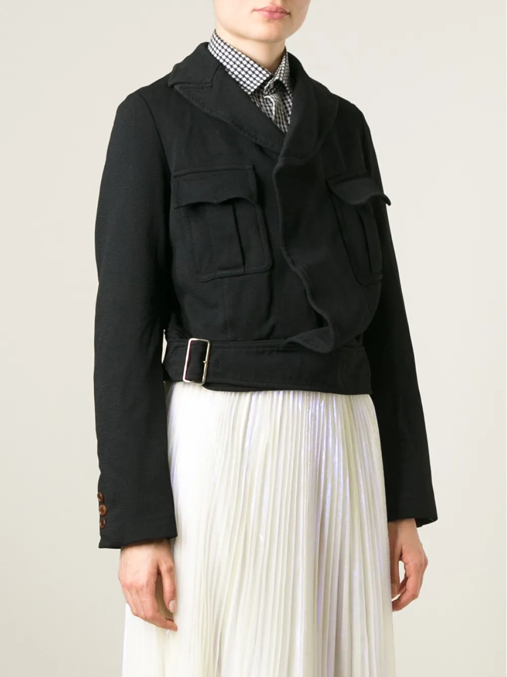  Comme Des Garçons Comme Des Garçons Kurzjacke Mit Cargo Taschen   Schwarz 