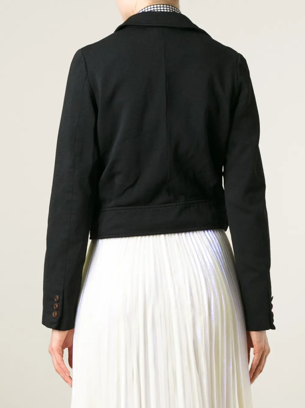 Comme Des Garçons Comme Des Garçons cropped jacket Zwart