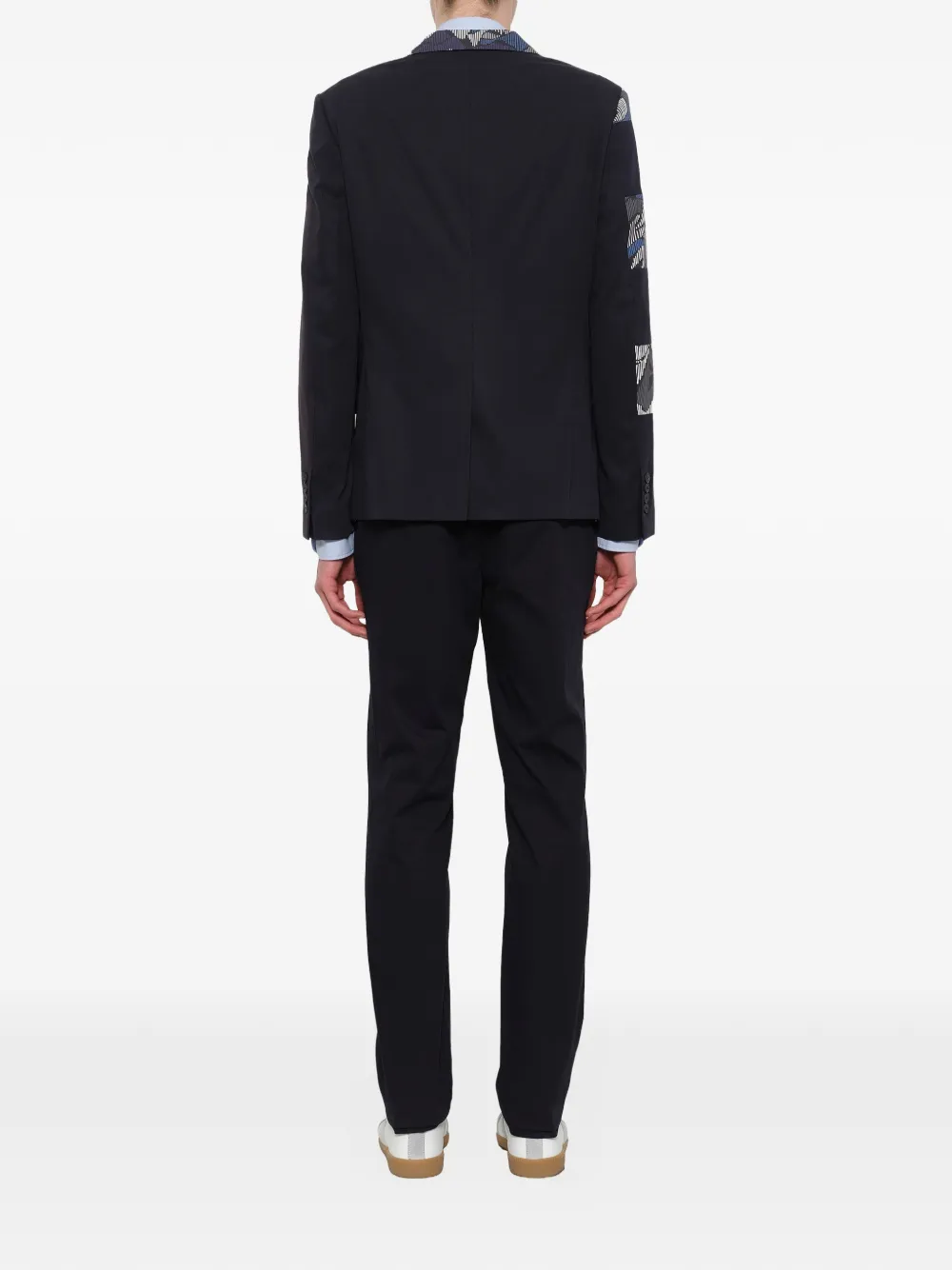  Kenzo 'abstract Stripes' Sakko   Blau 