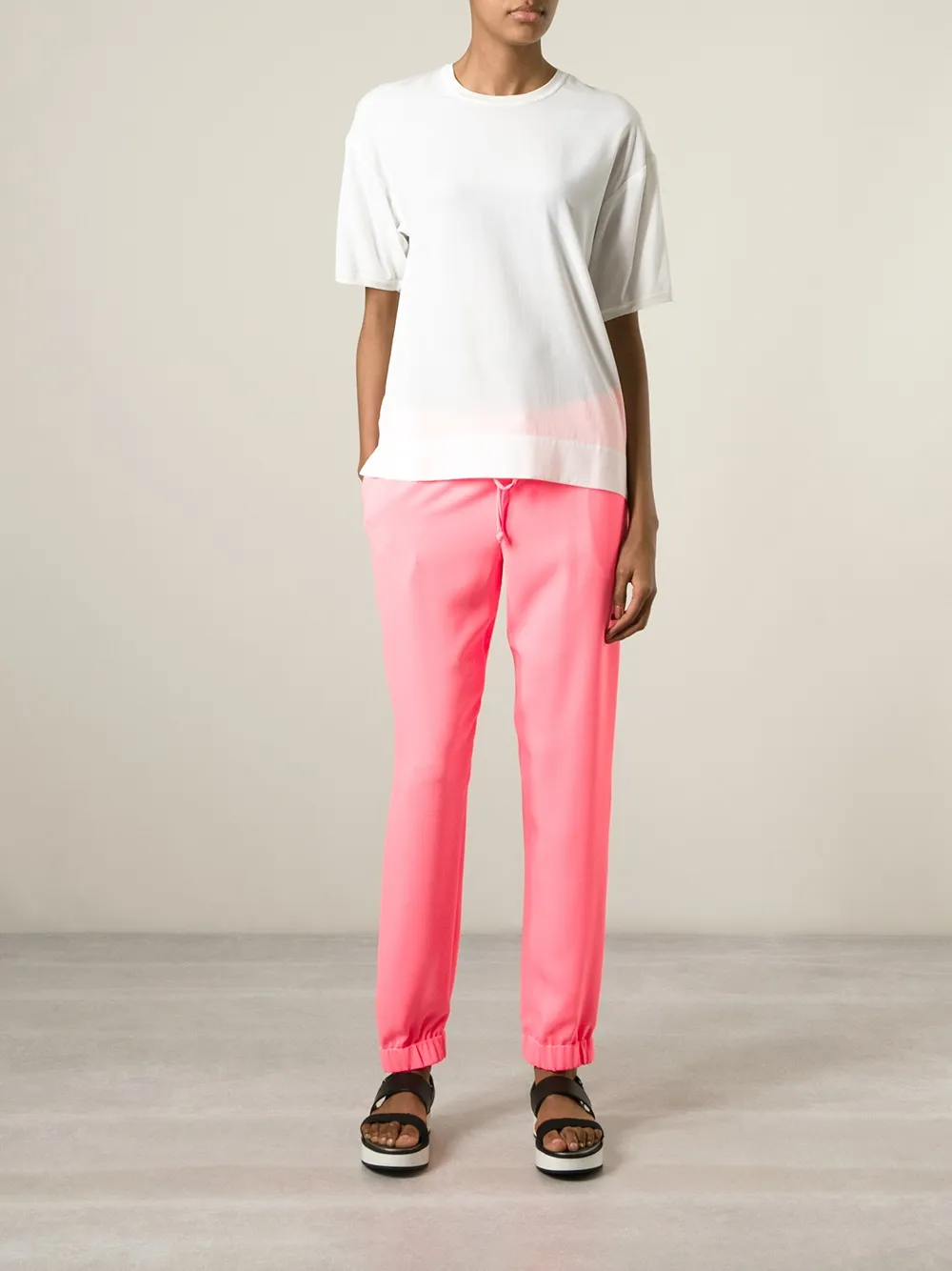 P.A.R.O.S.H. round neck blouse - Wit