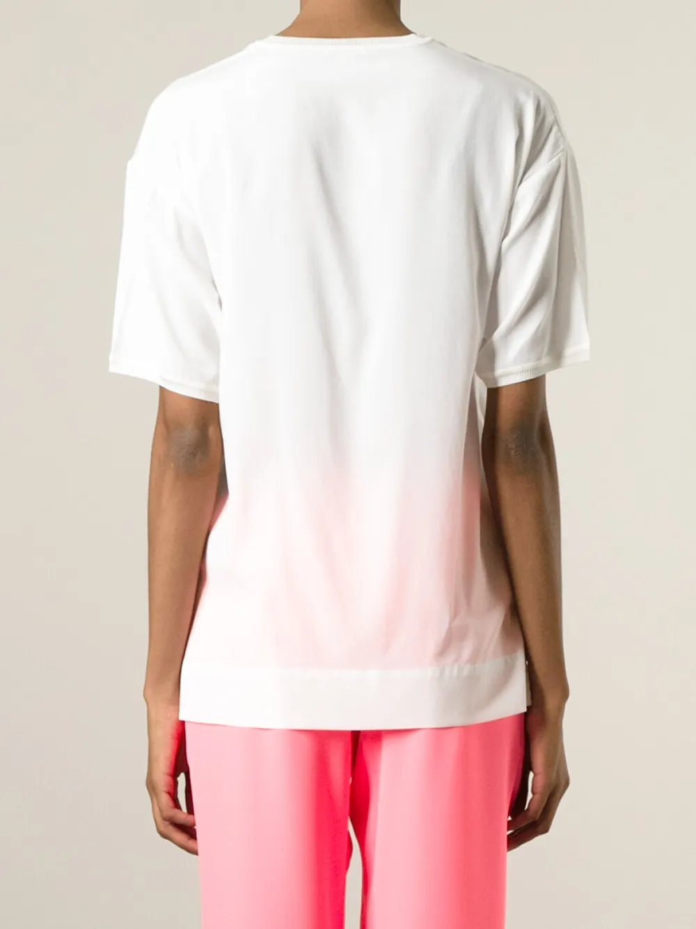 P.a.r.o.s.h Round Neck Blouse In White