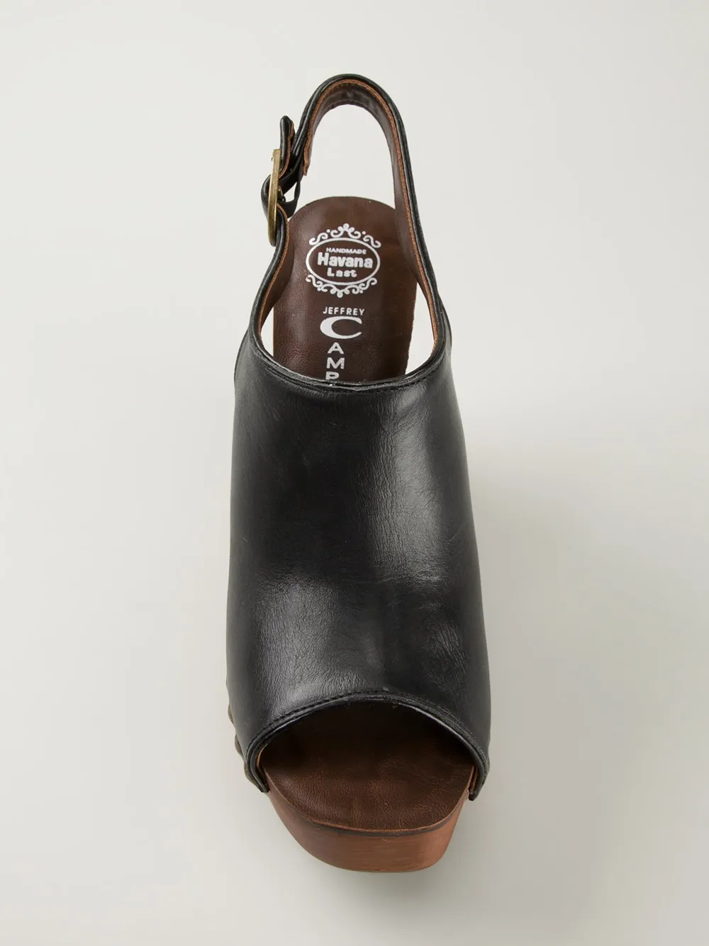 Jeffrey Campbell 'Snick' platform sandals Zwart