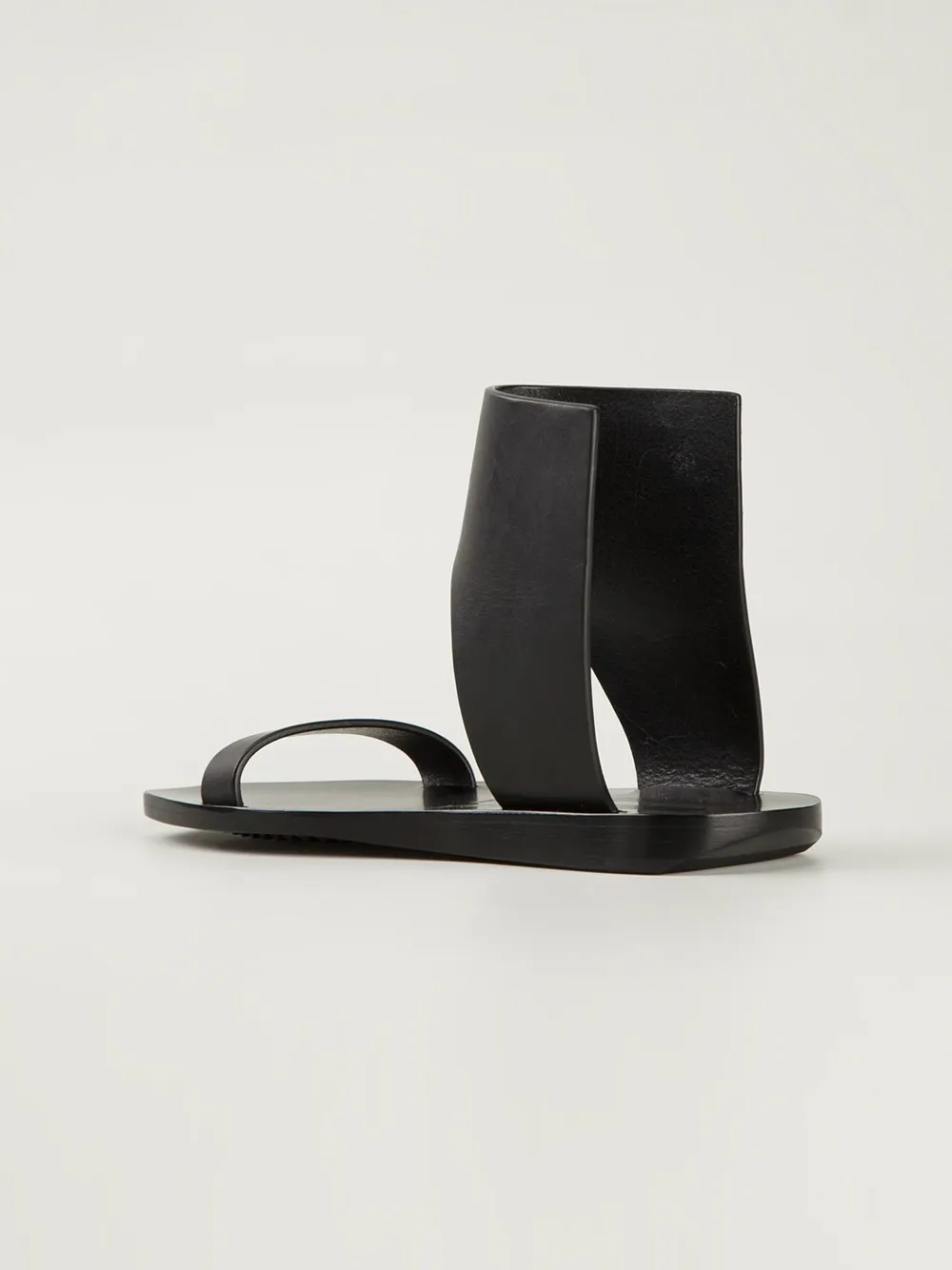 Rick Owens ankle guard sandals Black