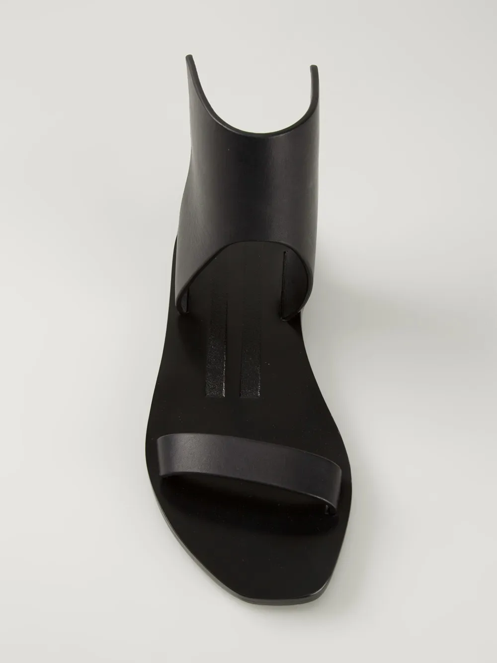 Rick Owens ankle guard sandals Black