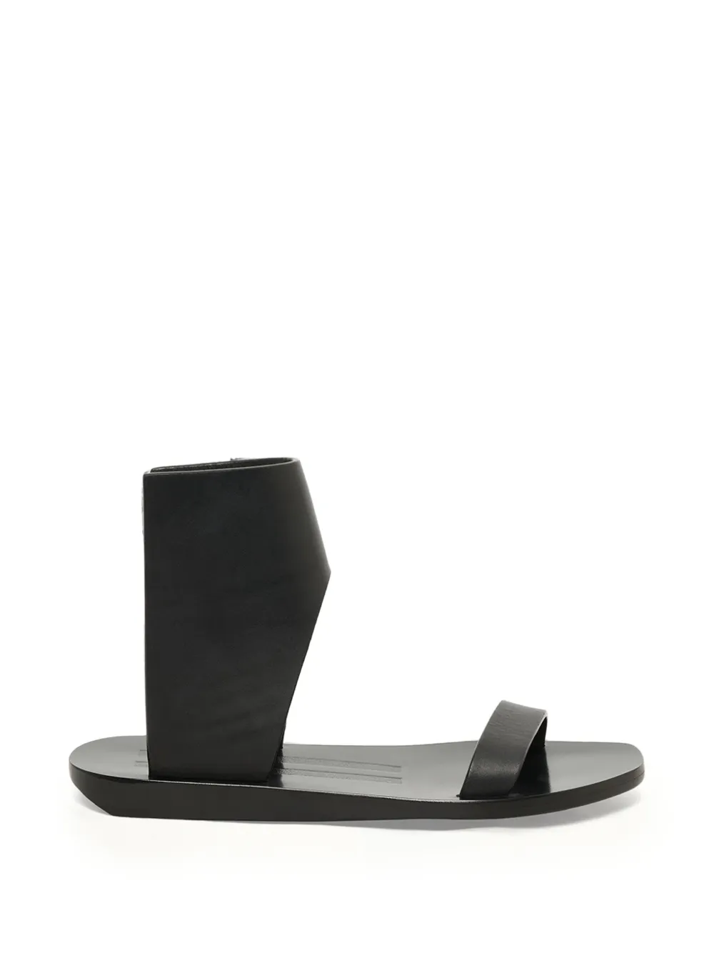 Rick Owens ankle guard sandals Zwart