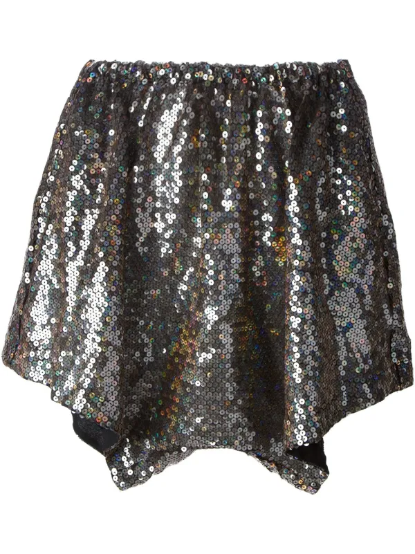 comme des garcons sequin shorts