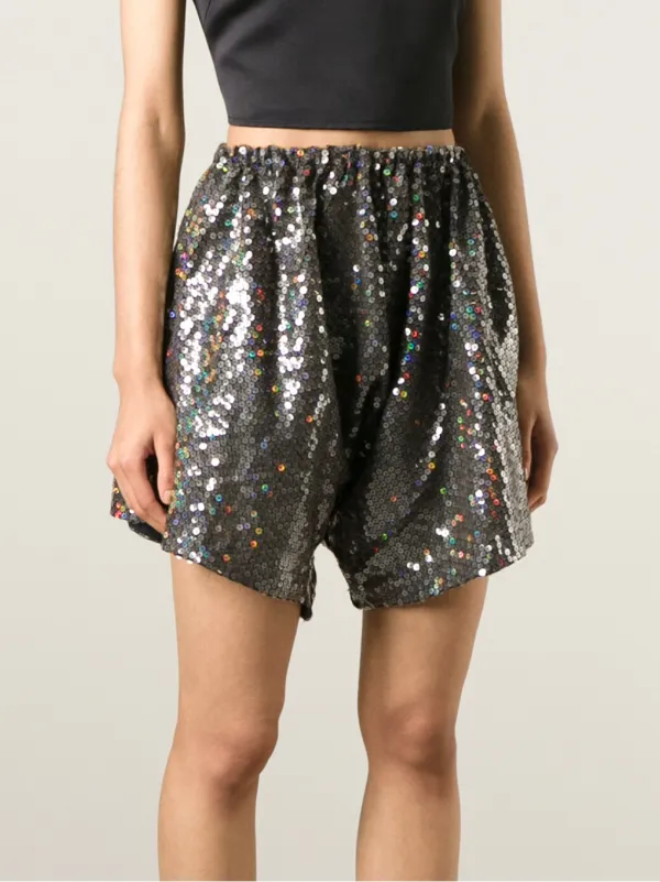 comme des garcons sequin shorts
