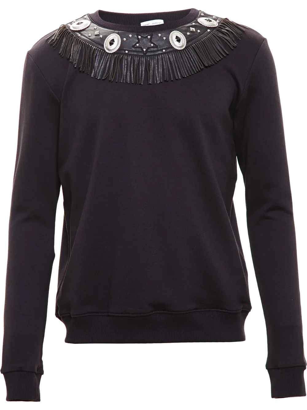 Saint Laurent concho detail sweatshirt | Black | Image 1